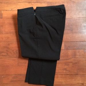 Black side zip pants